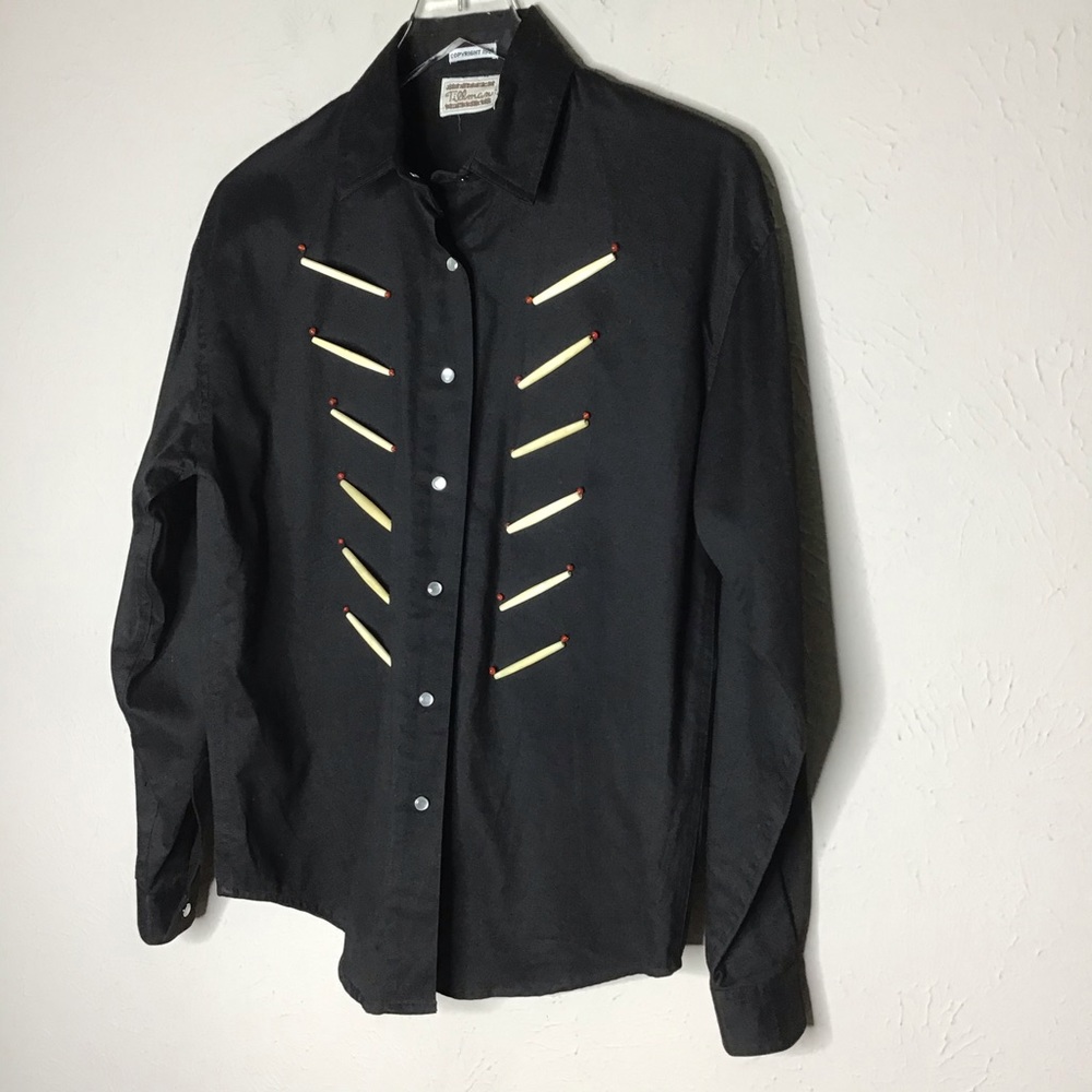 Vintage 100% cotton Pearl Snap Tillman Shirt